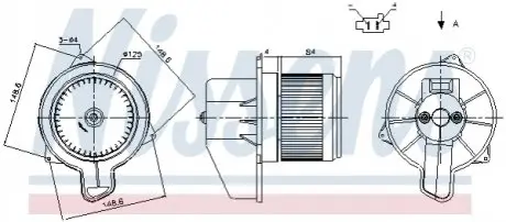 ВЕНТИЛЯТОР FIAT NISSENS 87305