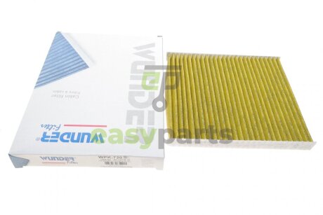 Фільтр салону Skoda Fabia/Roomster/VW Polo 99-10 (вугільний) WUNDER FILTER WPK 720