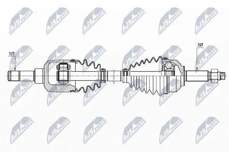 Полуось NTY NPW-CH-106