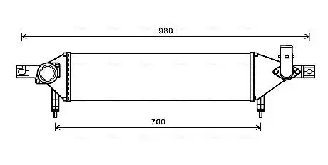 Интеркулер AVA COOLING DN4409