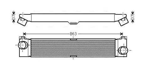 Интеркулер AVA COOLING FTA4353