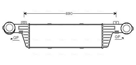 Интеркулер AVA COOLING MSA4315