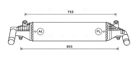 Интеркулер AVA COOLING MZ4267