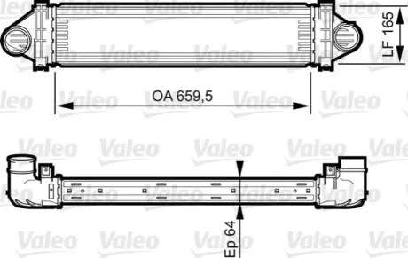 Интеркулер Valeo 818245