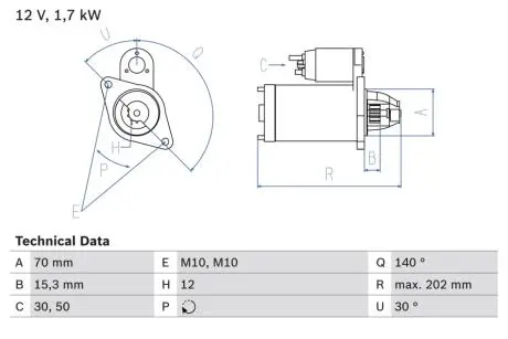 СТАРТЕР BOSCH 0 986 025 940