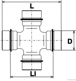 Крестовина JAKOPARTS J2922007