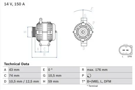 Генератор BOSCH 0 986 047 920