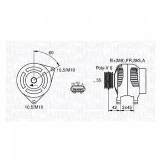 Генератор MAGNETI MARELLI 063377416010
