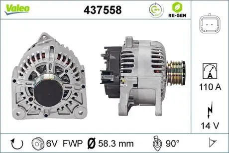 Генератор Valeo 437558