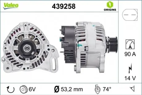 Генератор Valeo 439258 (фото 1)