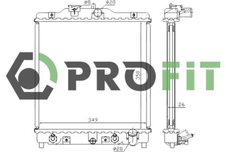 Радіатор охолоджування PROFIT 1740-0209