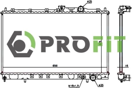 Радіатор охолоджування PROFIT 1740-0289