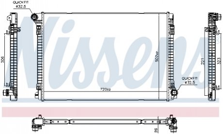 Радиатор NISSENS 606704