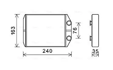 Радиатор AVA COOLING DAA6014