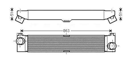Радиатор AVA COOLING FTA4360