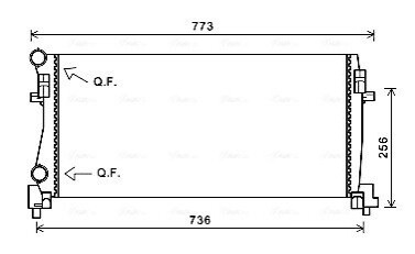 Радіатор AVA COOLING VNA2340