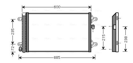 Радиатор AVA COOLING VNA5183D