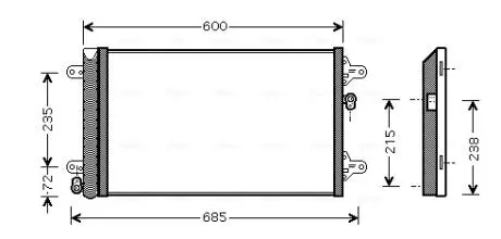 Радиатор AVA COOLING VNA5183D