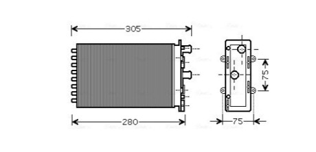 Радиатор AVA COOLING VNA6239