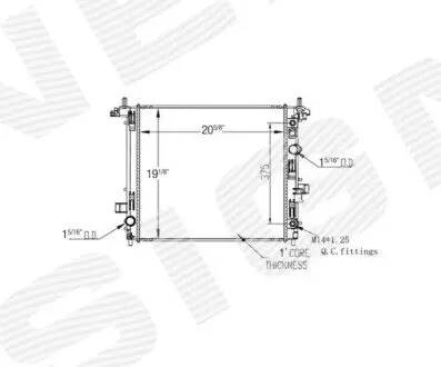 Радиатор Signeda RA13589Q