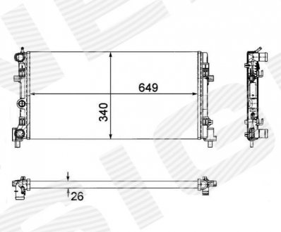 Радіатор Signeda RA640012Q