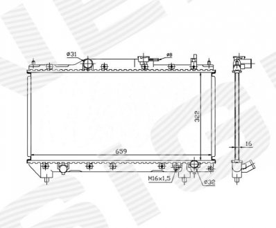 Радиатор Signeda RA64783A