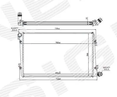 Радиатор Signeda RA65292Q