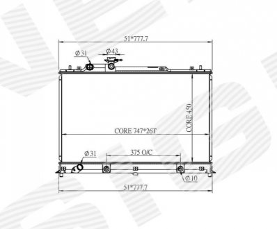 Радіатор Signeda RA28748Q