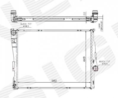 Радіатор Signeda RA60784Q