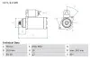 Стартер BOSCH 0 986 023 220 (фото 1)