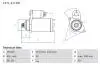 Стартер BOSCH 0 986 025 170 (фото 1)