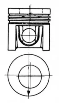 Поршень KOLBENSCHMIDT 92951600 (фото 1)