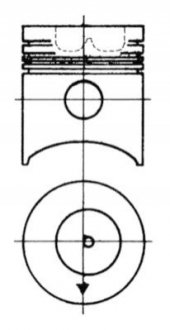 Поршень KOLBENSCHMIDT 93063600