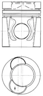 Поршень KOLBENSCHMIDT 94445600