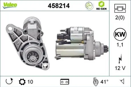 Стартер Valeo 458214 (фото 1)