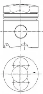 Поршень KOLBENSCHMIDT 99343600