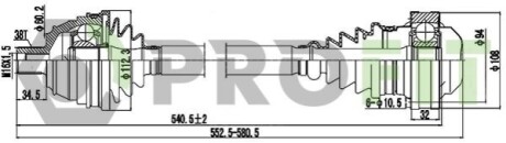 Піввісь PROFIT 2730-0605 (фото 1)