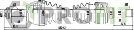 Полуось PROFIT 2730-3012