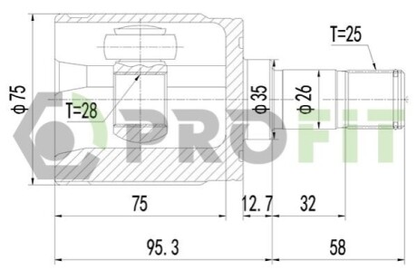 ШРКШ со смазкой в комплекте PROFIT 2810-2061