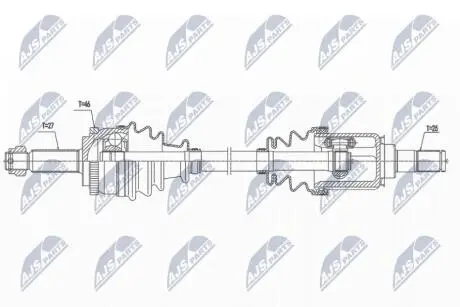 Полуось NTY NPW-KA-368
