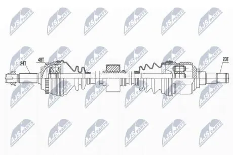 Півосі NTY NPW-TY-176