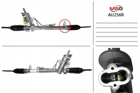 Рулевая рейка с ГУР восстановленная AUDI A2 (8Z0) 00-05 MSG AU256R (фото 1)