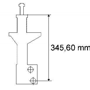 Амортизатор передній VW Passat-B4 92-96 газ. (стійка) SACHS 170160 (фото 1)