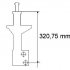 Амортизатор передній VW Passat-B3 88-92 газ. (стійка) SACHS 170130 (фото 2)