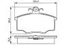 AUDI колодки гальмівні передн. 80, VW Passat -88 BOSCH 0986495340 (фото 4)