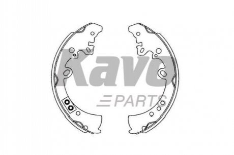 TOYOTA Щеки тормозные Hilux VII 2.5D 05- KAVO PARTS KBS-9913 (фото 1)