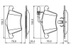 Гальмівні колодки перед. VW T4 (з датчик.) BOSCH 0986494415 (фото 7)