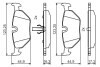 Гальмівні колодки задн. BMW E36/46, E85 BOSCH 0986495470 (фото 1)