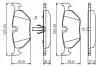 Гальмівні колодки задн. BMW E36/46, E85 BOSCH 0986495470 (фото 1)