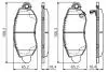 Гальмівні колодки передні TRANSIT 00- BOSCH 0986495443 (фото 1)